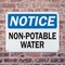 Signmission Non-Potable Water, 10 in W x Rectangle, Plastic OS-2PACK-NS-P-710-L-19556 - alternate 5